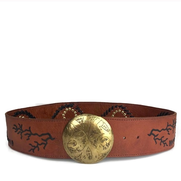 INTERMIX Accessories - Intermix Wide Belt Motif 56 Moroccan Style Belt